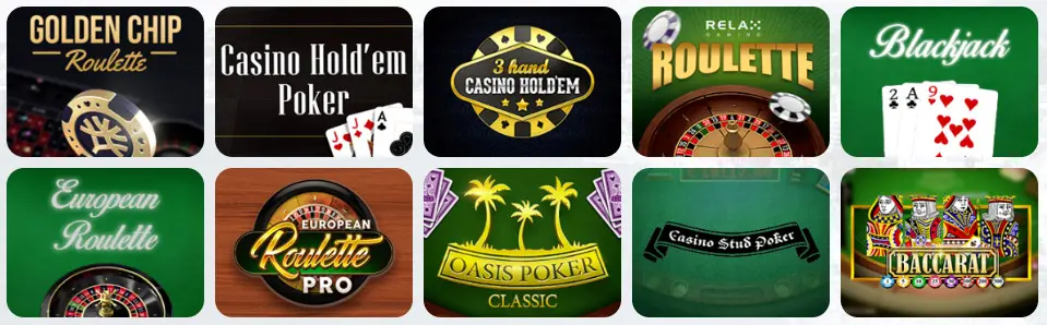 Bordspill på MARIA CASINO i Norge