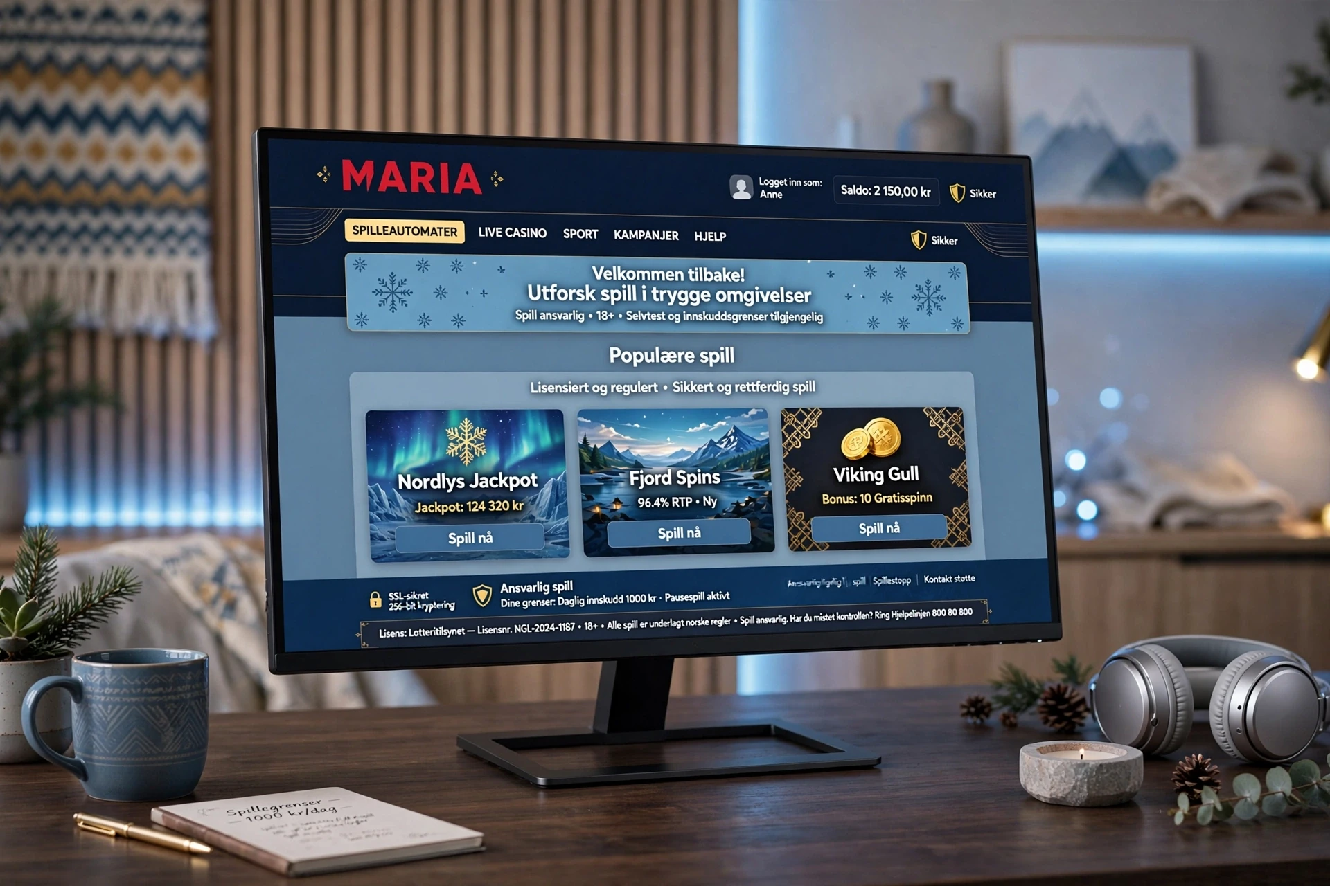 Spillautomater med progressive jackpoter MARIA CASINO
