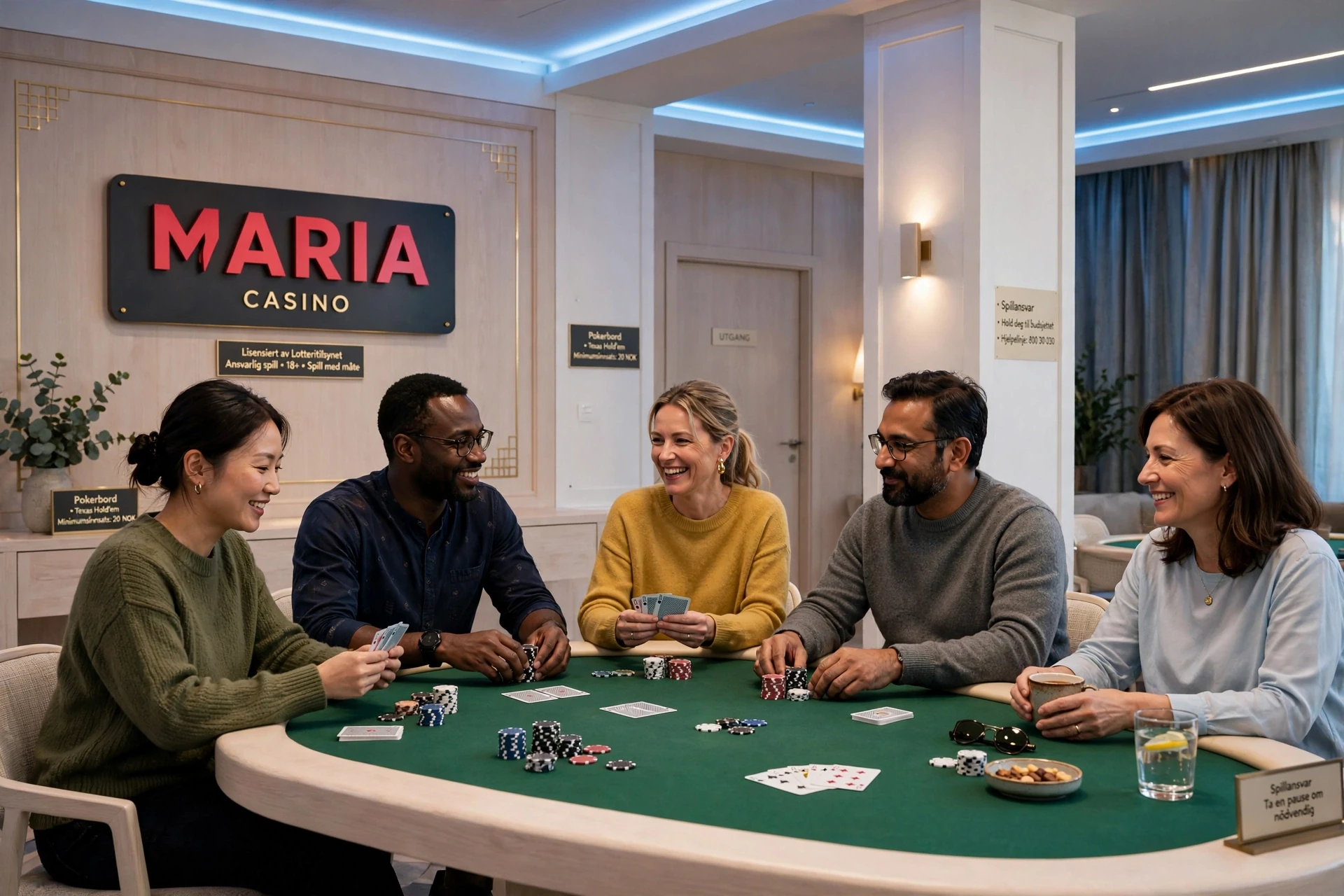 Pokerregler Maria Casino i Norge