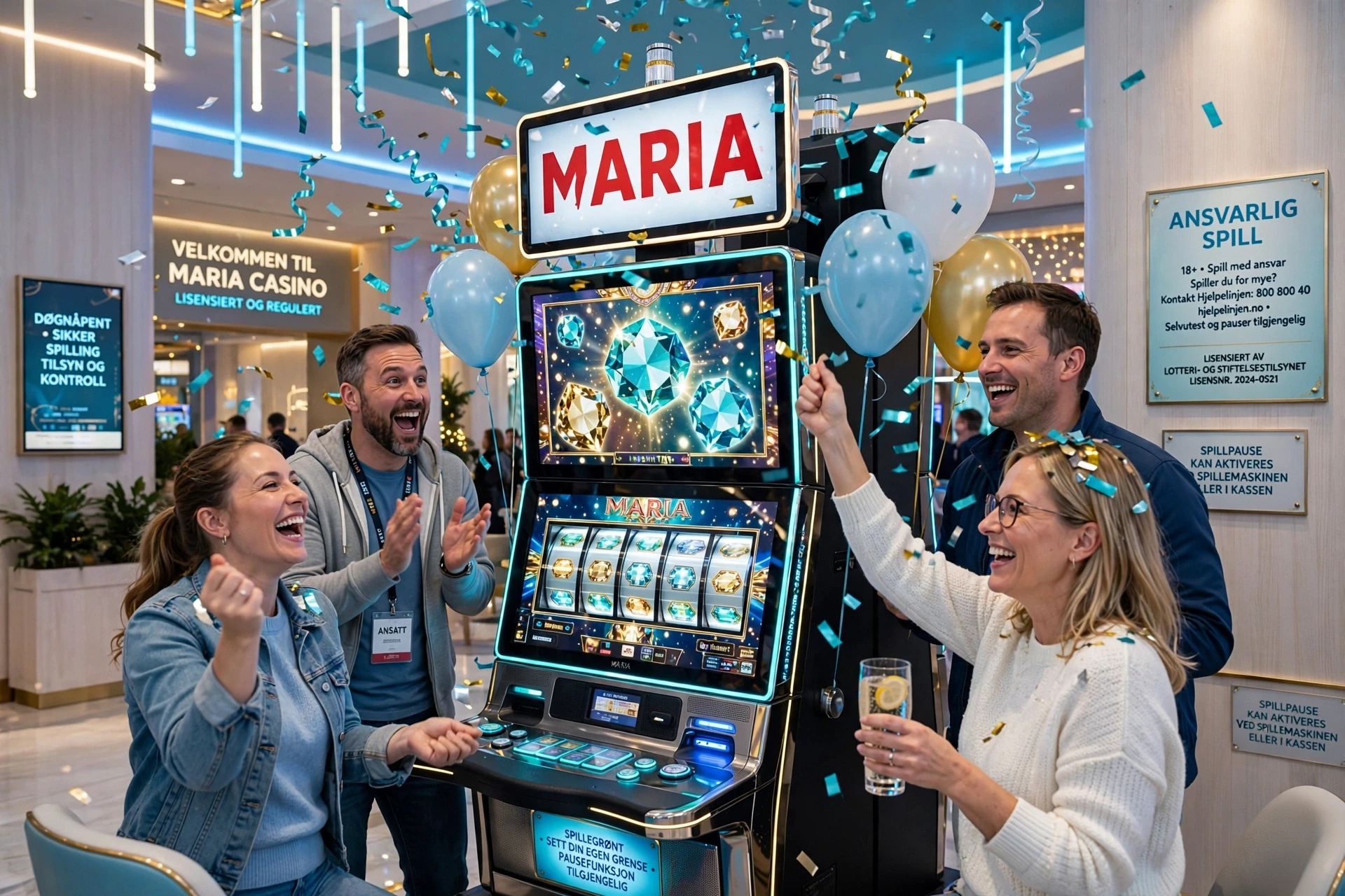 Faste jackpoter på MARIA CASINO