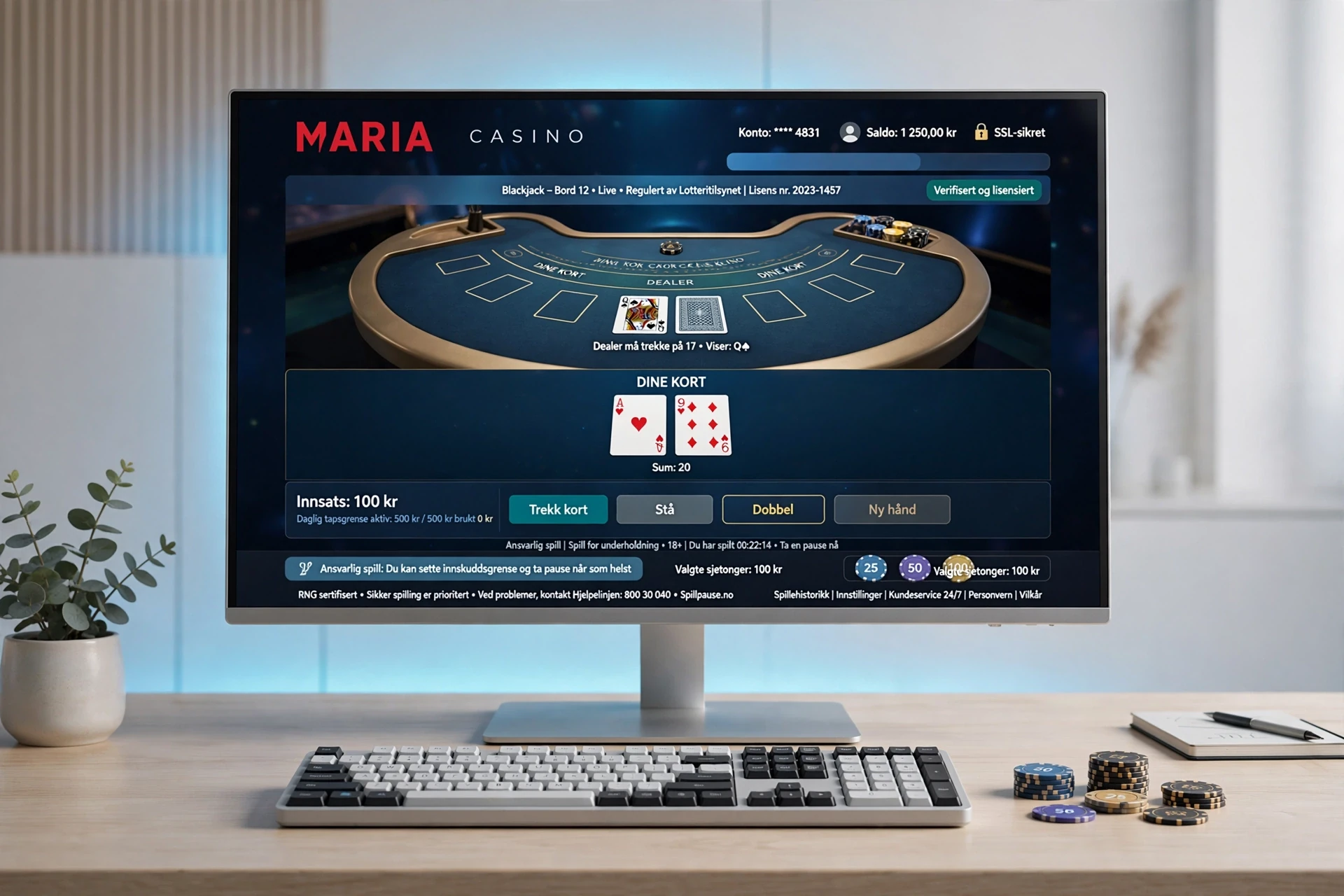 Baccarat-spill på nett Maria Casino