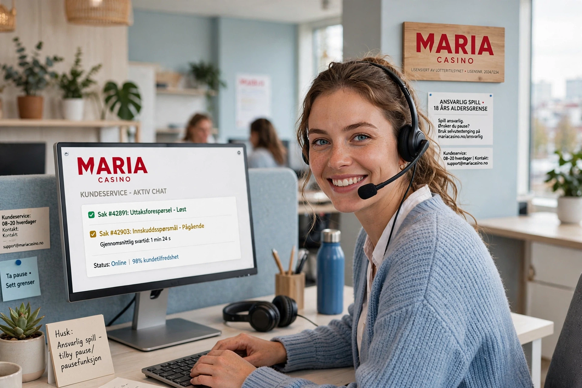 24-timers støtte på nett MARIA CASINO