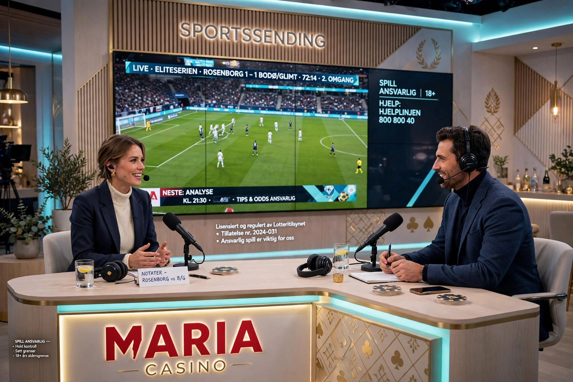 Innsatser på fotball hos Maria Casino