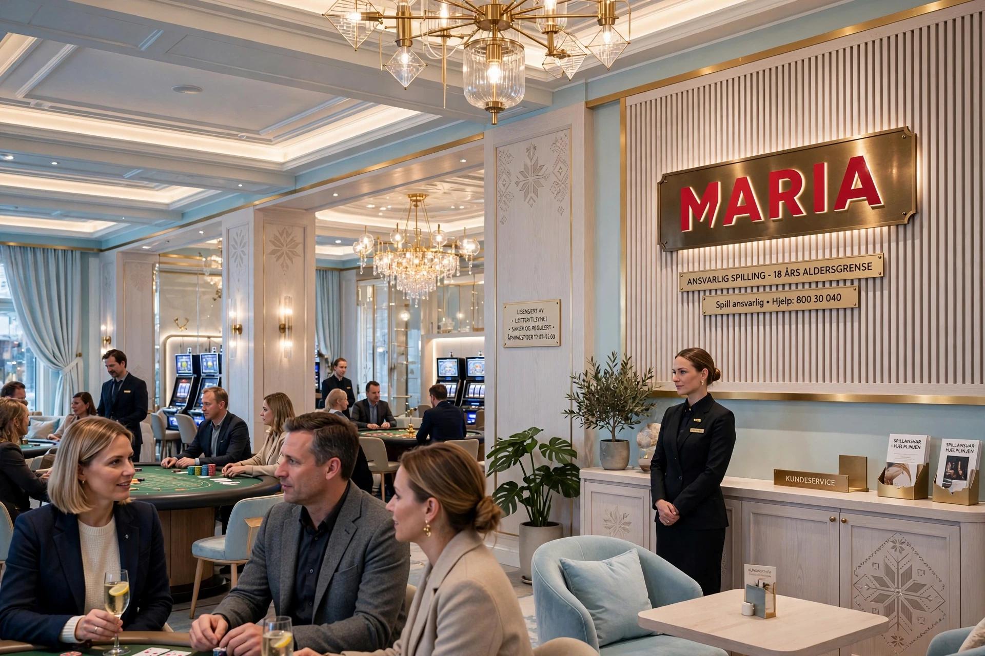 Kasinoet og det norske flagget MARIA CASINO